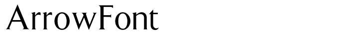 ArrowFont