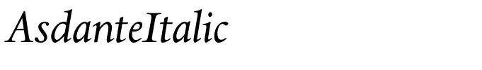 AsdanteItalic