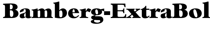 Bamberg-ExtraBold
