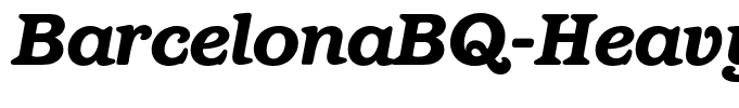 BarcelonaBQ-HeavyItalic