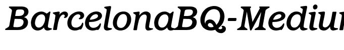 BarcelonaBQ-MediumItalic