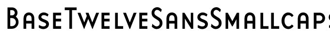 BaseTwelveSansSmallcaps