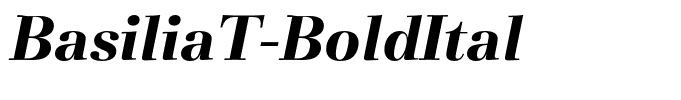 BasiliaT-BoldItal