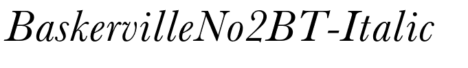 BaskervilleNo2BT-Italic