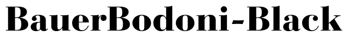 BauerBodoni-Black