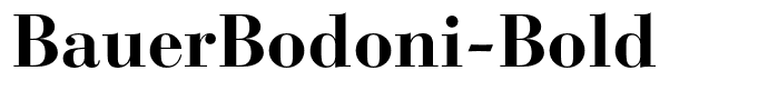 BauerBodoni-Bold
