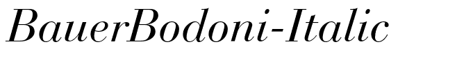 BauerBodoni-Italic
