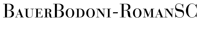 BauerBodoni-RomanSC