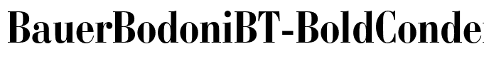BauerBodoniBT-BoldCondensed