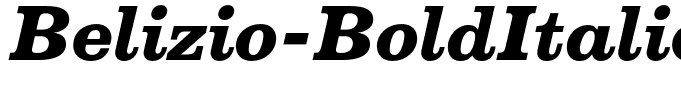Belizio-BoldItalic