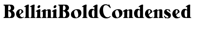 BelliniBoldCondensed
