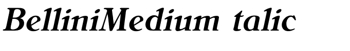 BelliniMediumItalic