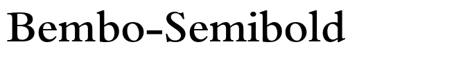 Bembo-Semibold