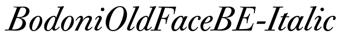 BodoniOldFaceBE-Italic