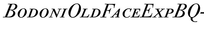 BodoniOldFaceExpBQ-Italic