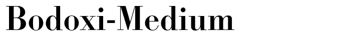 Bodoxi-Medium