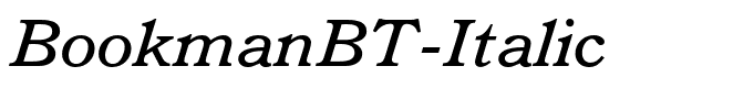 BookmanBT-Italic
