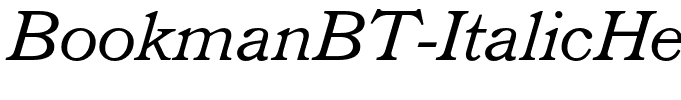 BookmanBT-ItalicHeadline