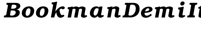 BookmanDemiItalic