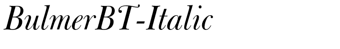 BulmerBT-Italic