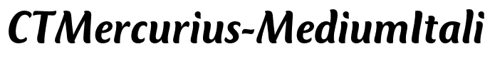 CTMercurius-MediumItalic