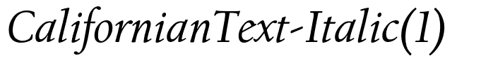 CalifornianText-Italic(1)