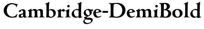 Cambridge-DemiBold