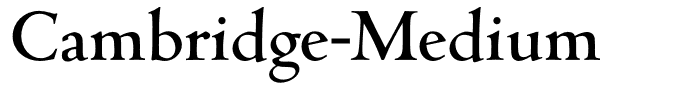 Cambridge-Medium