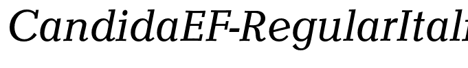 CandidaEF-RegularItalic