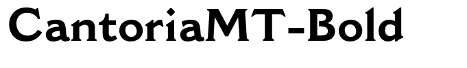 CantoriaMT-Bold