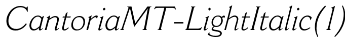 CantoriaMT-LightItalic(1)