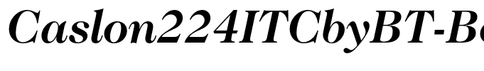Caslon224ITCbyBT-BoldItalic