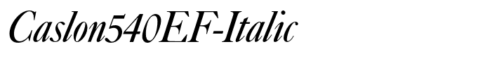 Caslon540EF-Italic