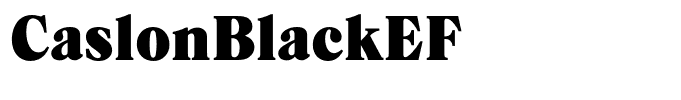 CaslonBlackEF