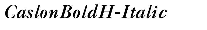 CaslonBoldH-Italic