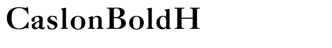CaslonBoldH