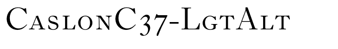 CaslonC37-LgtAlt