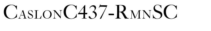 CaslonC437-RmnSC