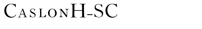 CaslonH-SC