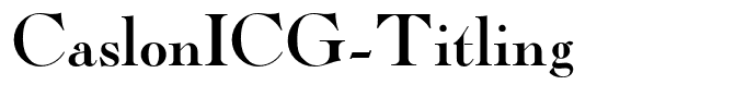 CaslonICG-Titling