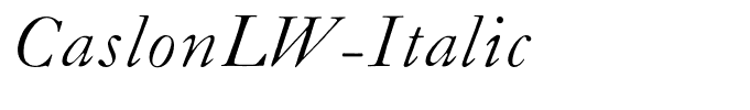 CaslonLW-Italic