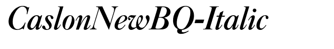 CaslonNewBQ-Italic