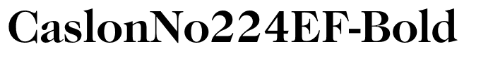 CaslonNo224EF-Bold