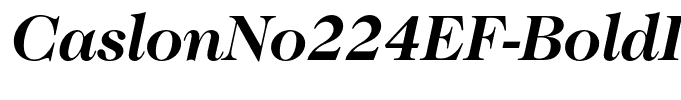 CaslonNo224EF-BoldItalic