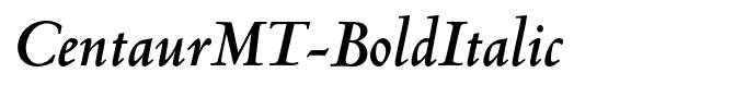 CentaurMT-BoldItalic