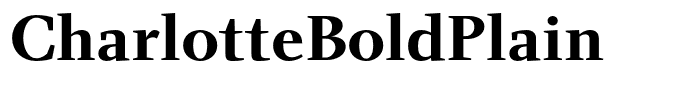 CharlotteBoldPlain