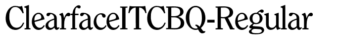 ClearfaceITCBQ-Regular
