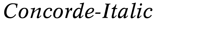 Concorde-Italic