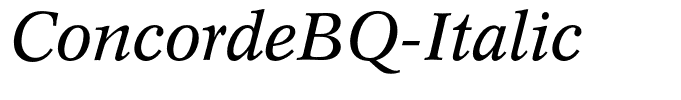 ConcordeBQ-Italic