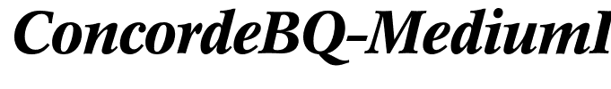 ConcordeBQ-MediumItalic